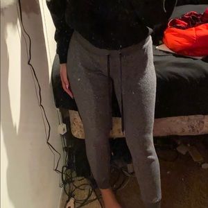 heatherd grey jogger sweatpants